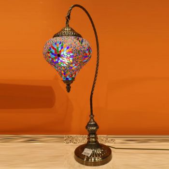桃型台灯65*23CM伊朗彩色玻璃艺术灯
