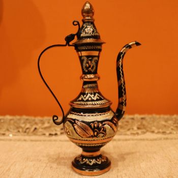 酒壶17CM伊朗手工钻雕艺术摆件