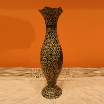 花瓶25CM伊朗纯手工Khatam工艺品