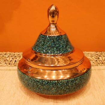 糖罐19CM伊朗蓝松石