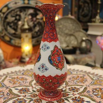 minaA级花瓶20CM伊朗纯手工mina摆件