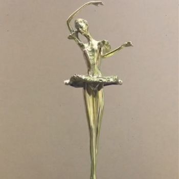 纯铜芭蕾舞女孩造型摆件适合书房装饰