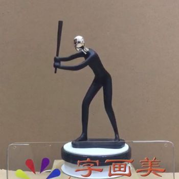 树脂摆件运动姿态人偶适合酒吧办公室客厅摆放