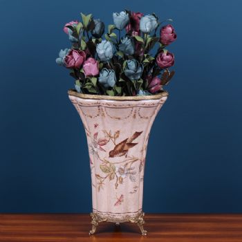 美式家居软装摆件陶瓷花瓶工艺品欧式家居饰品客厅电视柜花插摆设