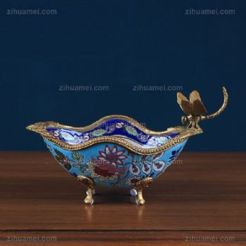 欧式陶瓷配铜客厅电视柜轻奢摆件创意家居饰品新中式酒柜工艺品