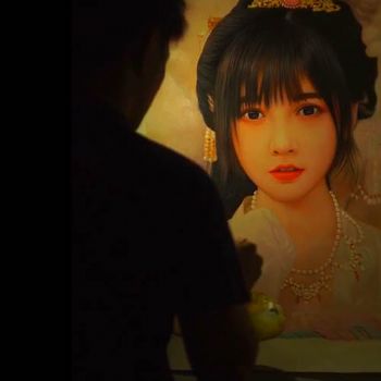 古典美女油画字画美合作实力画师手绘创作艺术作品