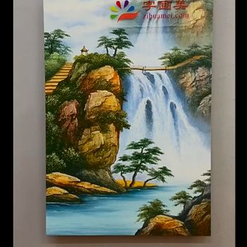 山水刀笔画 纯手绘手工 线条框 家庭挂画 酒店挂画 企业挂画