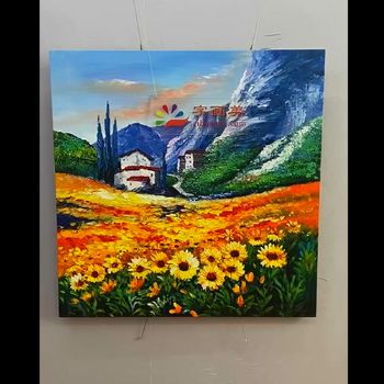 纯手绘手工 风景油画 美式油画 大自然的美 家庭挂画 酒店挂画 办公室挂画