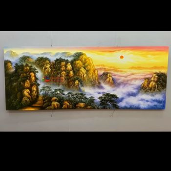 实力画家精品山水刀笔画