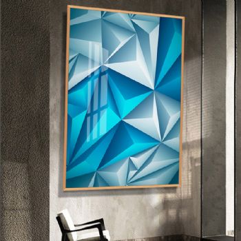 现代简约客厅装饰画抽象艺术晶瓷画沙发背景墙画北欧轻奢挂画玄关壁画