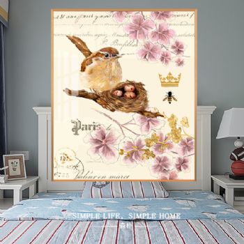 高档精致儿童房绘画轻奢晶瓷装饰画现代简约挂画