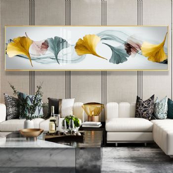 艺术美床头高档轻奢晶瓷画装饰画铝合金框现代挂画