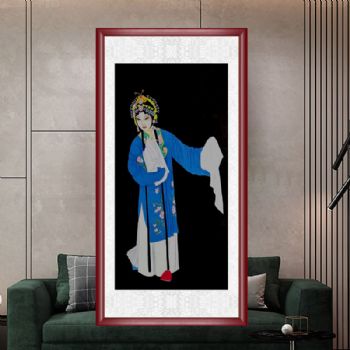 高品质传统人物国画纯手绘工笔国画四尺戏曲人物画美女画水墨人物画