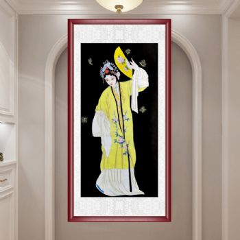 传统戏曲人物水墨国画工笔画纯手绘人物美女国画