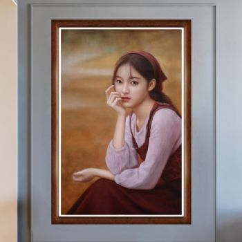 手绘人物油画美女油画人体油画人物装饰画精品手绘油画人物画