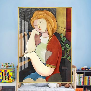 艺术人物装饰画立体人物画现代人物装饰画高清微喷人物晶瓷画