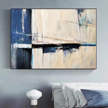 横幅抽象油画刚毅岁月的色彩厚机理油画纯手绘油画抽象艺术