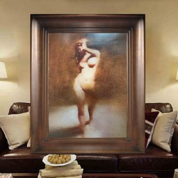 印象女人体纯手绘写意人物油画原创抽象画美女油画人体艺术油画