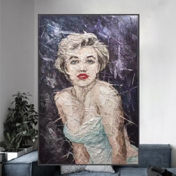 纯手绘抽象人物油画现代装饰油画名人肖像抽象手法艺术油画