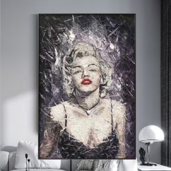 当代艺术纯手绘抽象人物油画现代装饰油画肖像抽象艺术油画