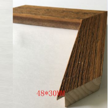 高档实木系列柚木抓丝48*30MM