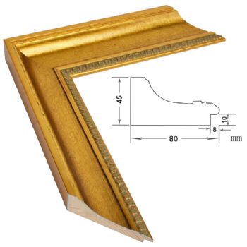 进口松木金色80*45MM