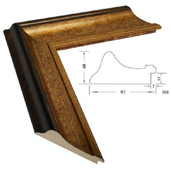 进口松木金色97*48MM