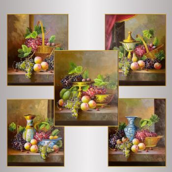 原创油画花卉油画批发写意 纯手绘 油画/装饰画 写生花卉花瓶