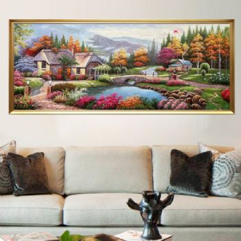 纯手绘风景油画托马斯油画法式大厅油画