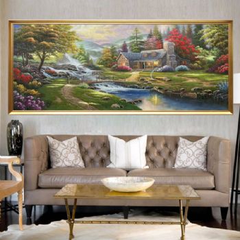 法式风景油画纯手绘欧式风景油画托马斯油画