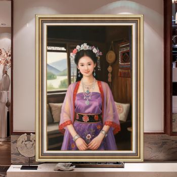 人物写实油画纯手绘艺术油画写真纯手绘人体油画写实人物油画