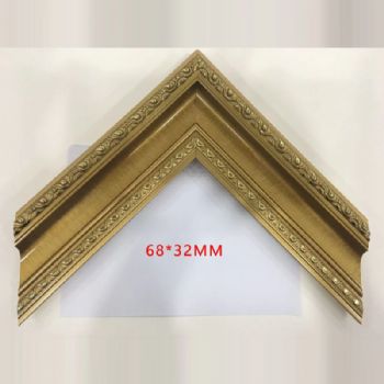 现代欧式风格高档实木金色68*32MM