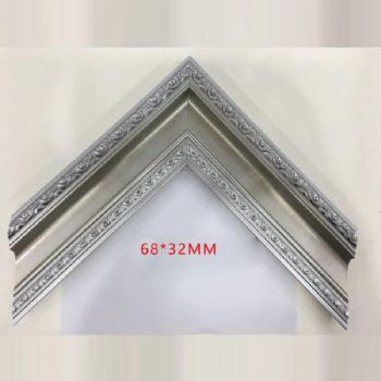 现代欧式风格高档实木银色68*32MM