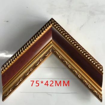 高端红色实木中式画框75*42MM