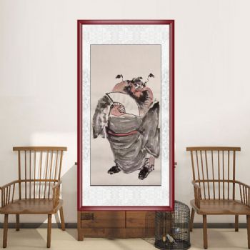 钟馗人物国画纯手绘水墨国画客厅玄关中式人物画三天之内发货