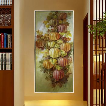 纯手绘手工 原创油画 十全十美 线条框