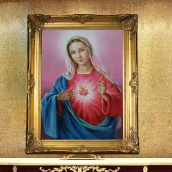 欧式经典油画 纯手绘手工 圣母