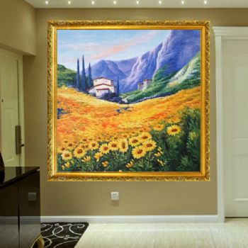 纯手绘手工 风景油画 美式油画 大自然的美 家庭挂画 酒店挂画 办公室挂画