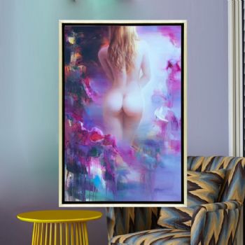 纯手绘人体艺术画裸体美女印象油画中式油画家庭挂画酒店挂画015油画人体