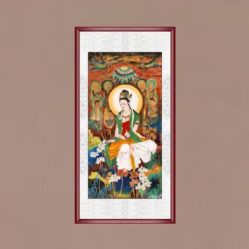 人物画 南海禅寺 妙林居士 四尺《观音大士》