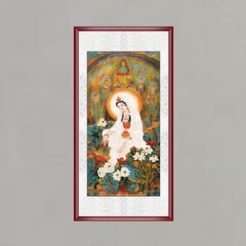 人物画 南海禅寺 妙林居士 四尺《观音》