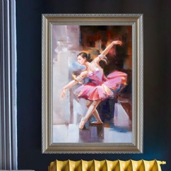 芭蕾舞蹈人物油画舞蹈舞厅会所装饰画客厅挂画卧室挂画玄关挂画油画批发,油画风景,人物油画