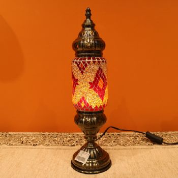 伊朗传统手工工艺小台灯42*10CM伊朗纯手工彩色玻璃灯made in Iran