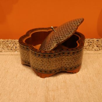 干果盒（小）伊朗纯手工Khatam工艺品优雅天然与众不同