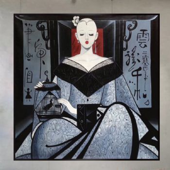 纯手绘手工 现代油画艺术 人身头像油画 家庭挂画 酒店挂画 办公室挂画