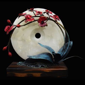 铜彩春暖花开高端精品铜雕