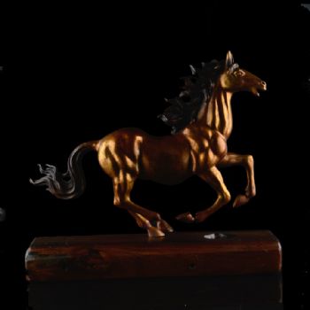 铜彩行者高端精品铜雕9.0KG铜工艺品 铜雕塑 家居摆件 办公室软装