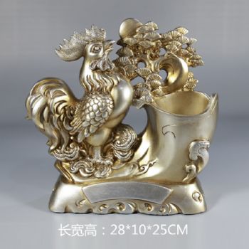 大公鸡雕塑摆件欧式摆件精品手工雕塑