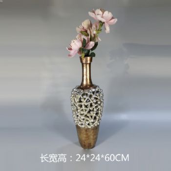 缕空花插雕塑摆件中式摆件精品手工雕塑