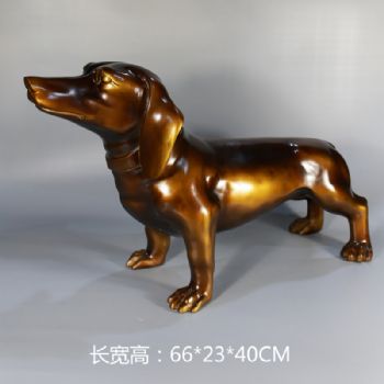 复古狗摆件雕塑摆件欧式摆件精品手工雕塑